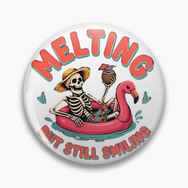 Item preview, Melting But Still Smiling Vintage Skeleton Graphic designed and sold by mo-carnival.