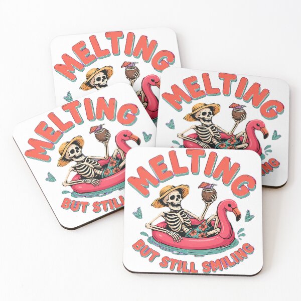 Item preview, Melting But Still Smiling Vintage Skeleton Graphic designed and sold by mo-carnival.