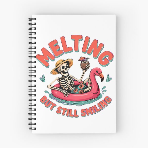 Item preview, Melting But Still Smiling Vintage Skeleton Graphic designed and sold by mo-carnival.