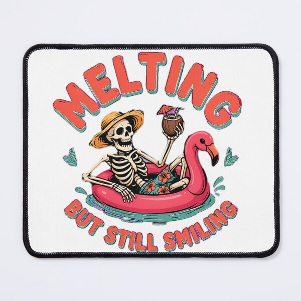 Item preview, Melting But Still Smiling Vintage Skeleton Graphic designed and sold by mo-carnival.