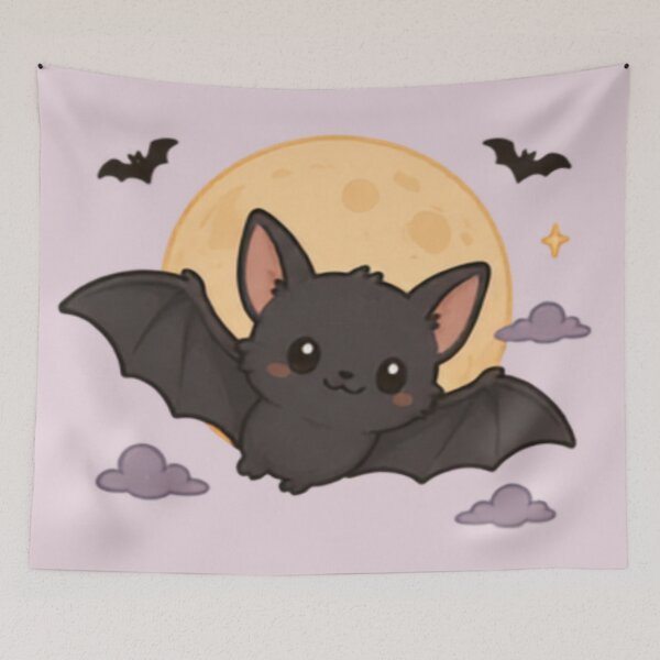 Item preview, Cute Moonlight Bat designed and sold by MellowMunchkins.