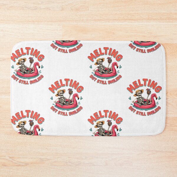 Item preview, Melting But Still Smiling Vintage Skeleton Graphic designed and sold by mo-carnival.