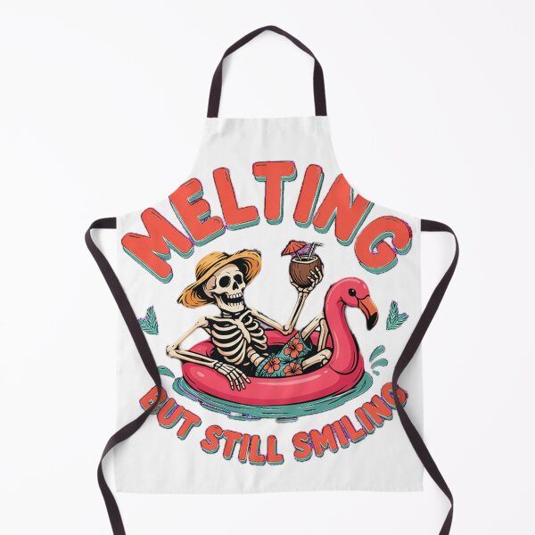 Item preview, Melting But Still Smiling Vintage Skeleton Graphic designed and sold by mo-carnival.