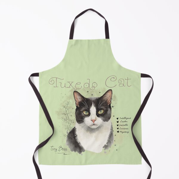 Item preview, Cute Watercolor Tuxedo Cat Tiny Boss Aesthetic Illustration designed and sold by KaBaRen.