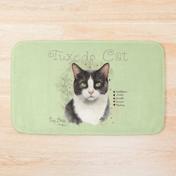 Item preview, Cute Watercolor Tuxedo Cat Tiny Boss Aesthetic Illustration designed and sold by KaBaRen.