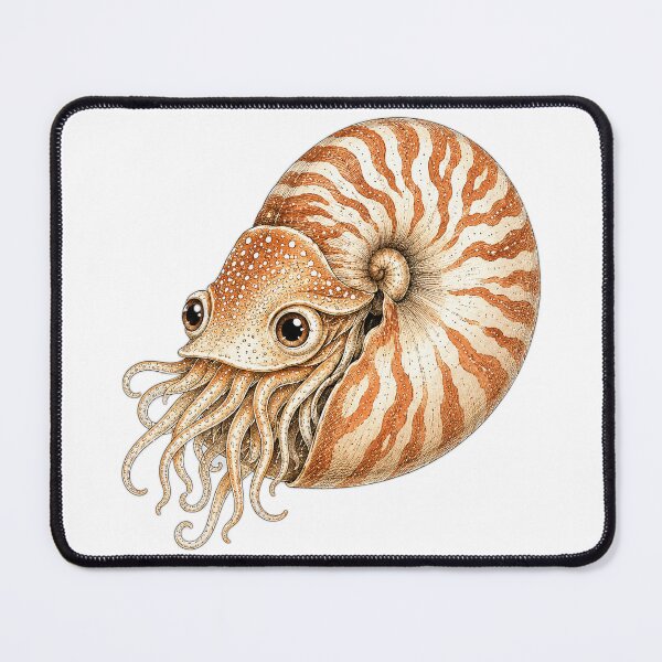 Item preview, Cute Vintage Nautilus Sticker - Striped Shell Cephalopod designed and sold by PND7777.