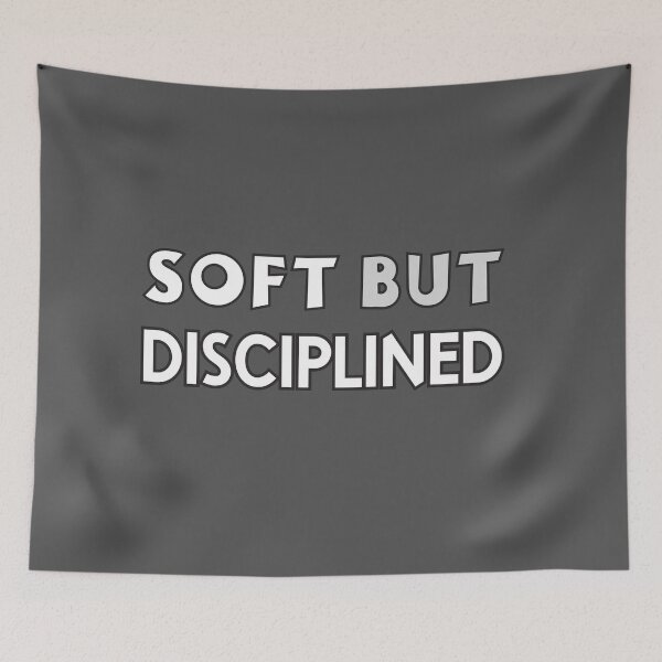 Item preview, Soft but Disciplined – Minimal Motivation Quote designed and sold by alaa9898.