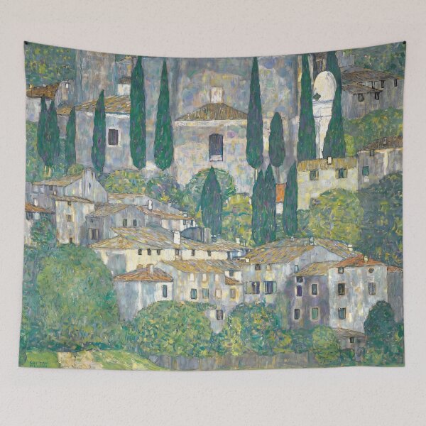 Item preview, Church in Cassone Lakeside Italian Village designed and sold by artofuniverse.