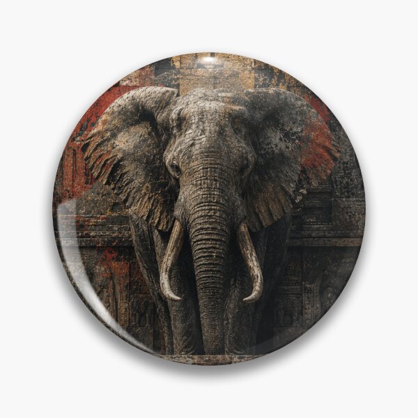 Item preview, Founder Built For Generations Elephant Industrial Canvas Print designed and sold by SavannaStrikes.