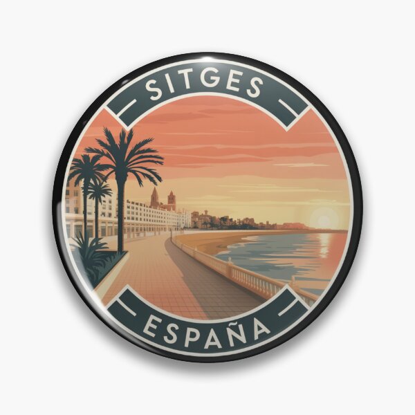 Item preview, Sitges España: Golden Promenade Badge designed and sold by CircinusStore.