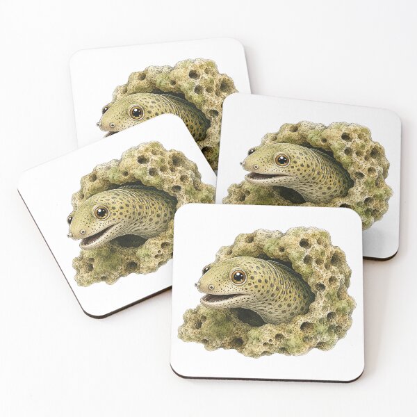 Item preview, Cute Vintage Moray Eel Sticker - Coral Reef Ocean Animal designed and sold by PND7777.