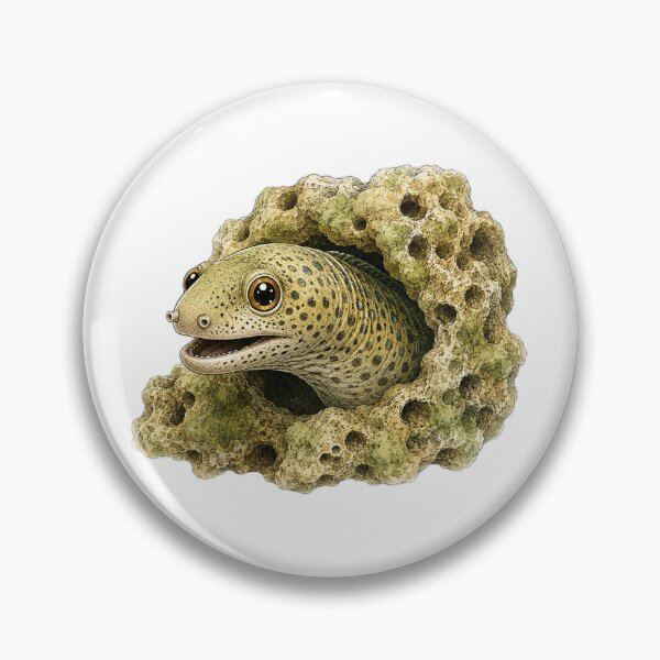 Item preview, Cute Vintage Moray Eel Sticker - Coral Reef Ocean Animal designed and sold by PND7777.