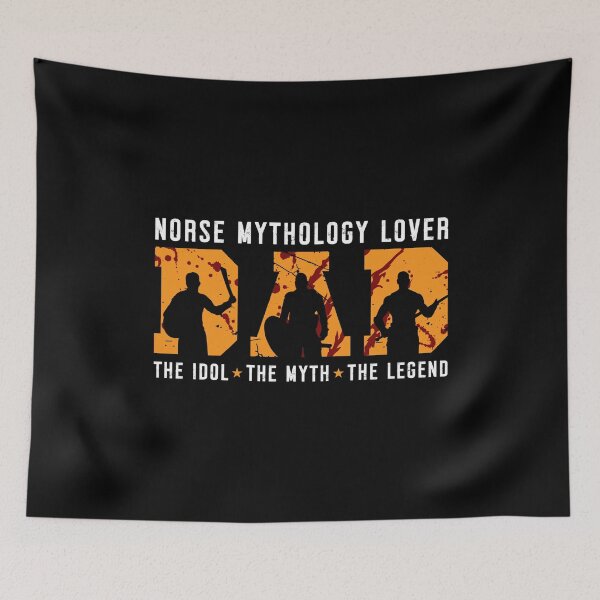 Item preview, Norse Mythology Lover Dad The Idol Viking Runes designed and sold by tshirtconcepts.