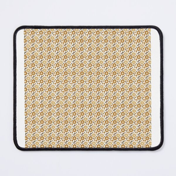 Item preview, Retro 70s Mustard & Brown Dense Floral Pattern designed and sold by Proportional19.