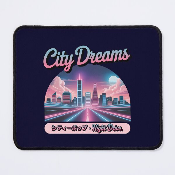 Item preview, Retro City Pop Dreams Night Drive Sunset Road designed and sold by Enea Kelo.