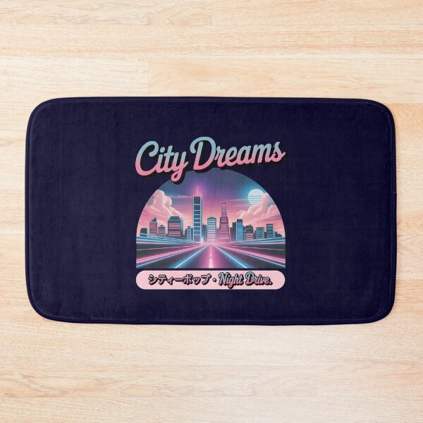 Item preview, Retro City Pop Dreams Night Drive Sunset Road designed and sold by Enea Kelo.