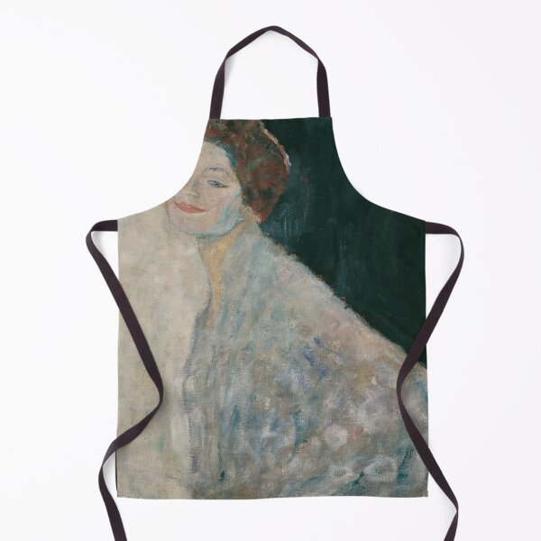 Item preview, Smiling Woman in White Portrait designed and sold by artofuniverse.
