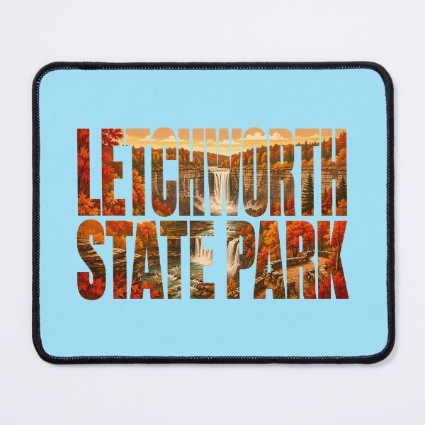 Item preview, Letchworth State Park Fall Waterfall Typography designed and sold by SimplyJasper.