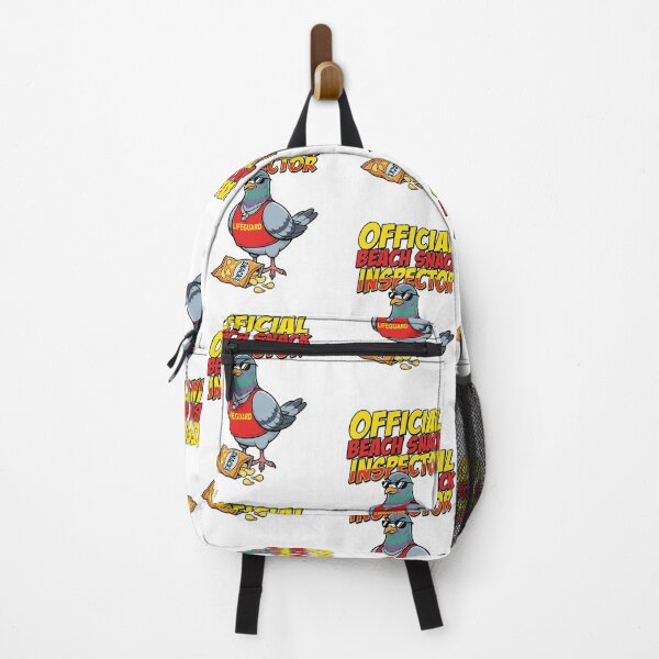 Item preview, Official Beach Snack Inspector Funny Pigeon Sticker designed and sold by mo-carnival.