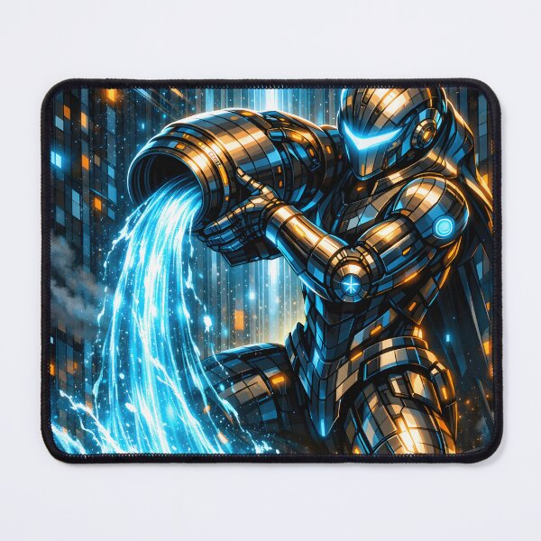 Item preview, Cyberpunk Aquarius – Neon Waterbearer of Neo Tokyo designed and sold by Neo Tokio.