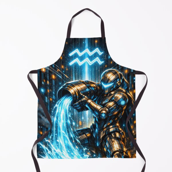 Item preview, Cyberpunk Aquarius – Neon Waterbearer of Neo Tokyo designed and sold by Neo Tokio.