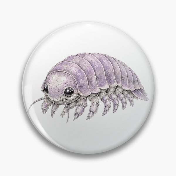 Item preview, Cute Vintage Giant Isopod Sticker - Purple Deep Sea Crustacean designed and sold by PND7777.