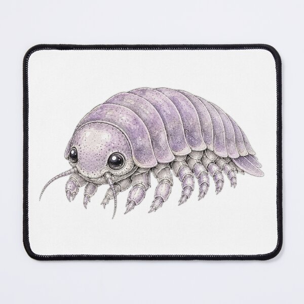 Item preview, Cute Vintage Giant Isopod Sticker - Purple Deep Sea Crustacean designed and sold by PND7777.