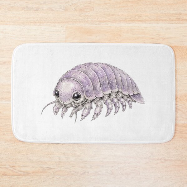 Item preview, Cute Vintage Giant Isopod Sticker - Purple Deep Sea Crustacean designed and sold by PND7777.