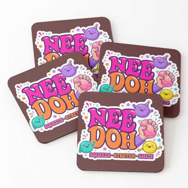 Item preview, Cute Needoh Squishy Stress Relief Sticker | Squeeze Stretch Smile Kawaii Cartoon Design designed and sold by Bhaskar Digital Art.
