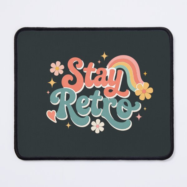 Item preview, Stay Retro Cute Vintage Typography | Retro Rainbow Aesthetic | Groovy 70s Style Design designed and sold by Sanika arts .