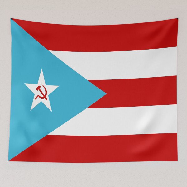 Item preview, Communist Puerto Rico Flag | Marxist Anti-Colonial Design for Stickers, Apparel & Accessories | Decolonial Resistance Art & Boricua Sovereignty Symbol designed and sold by RevolutionToday.
