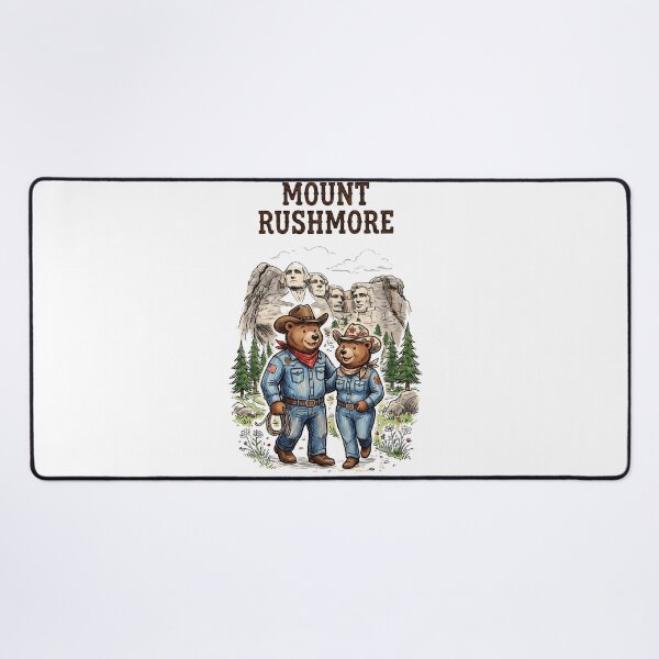 Item preview, Cute Bears at Mount Rushmore - Matching Utility Vest Chibi Travel Art designed and sold by TaiwanMemory.