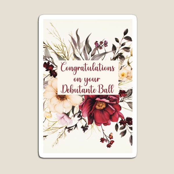 Item preview, Congratulations on Your Debutante Ball designed and sold by InspiredPamjoy.