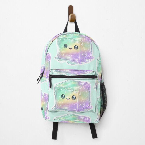 Item preview, Needoh Kawaii Galaxy Slime Cube Sticker | Pastel Rainbow Jelly Cube | Cute Sparkly Aesthetic Art designed and sold by Bhaskar Digital Art.