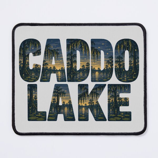 Item preview, Caddo Lake Twilight Swamp Typography designed and sold by SimplyJasper.
