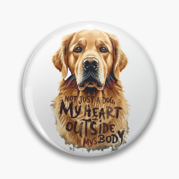 Item preview, My Heart Outside My Body Golden Retriever Emotional Dog Design designed and sold by pioneeringdesigns.