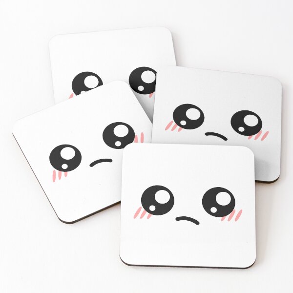 Item preview, Cute kawaii confused blushing face designed and sold by BlushyPrint.
