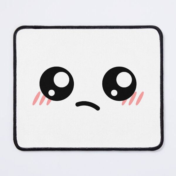Item preview, Cute kawaii confused blushing face designed and sold by BlushyPrint.