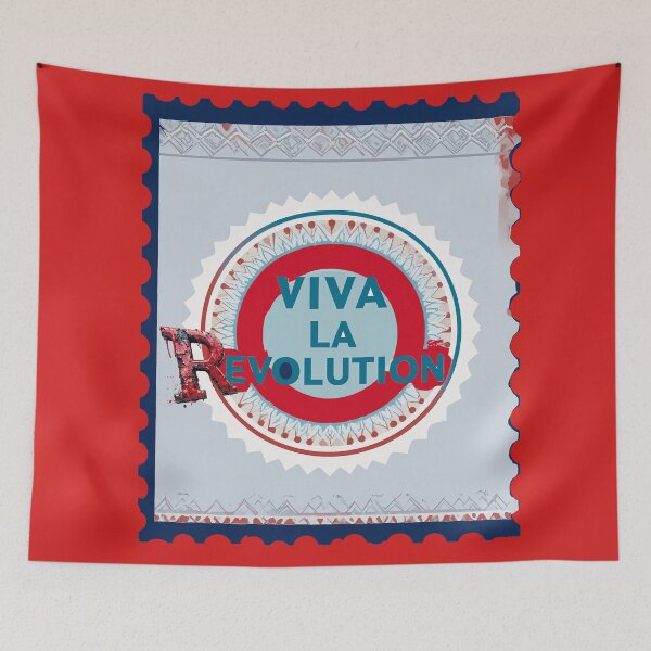 Item preview, Viva la Revolution – A rebellious illustration like a postage stamp! designed and sold by Alan-David.