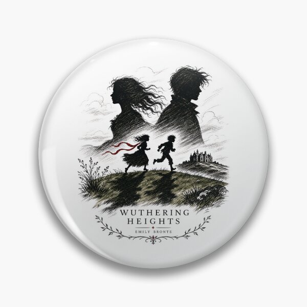Item preview, Wuthering Heights Cathy and Heathcliff Childhood Sketch Gothic Art designed and sold by Fenay Designs.