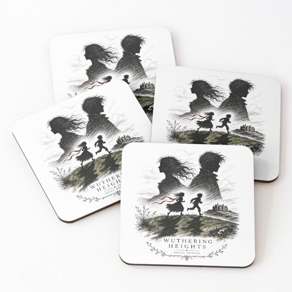 Item preview, Wuthering Heights Cathy and Heathcliff Childhood Sketch Gothic Art designed and sold by Fenay Designs.