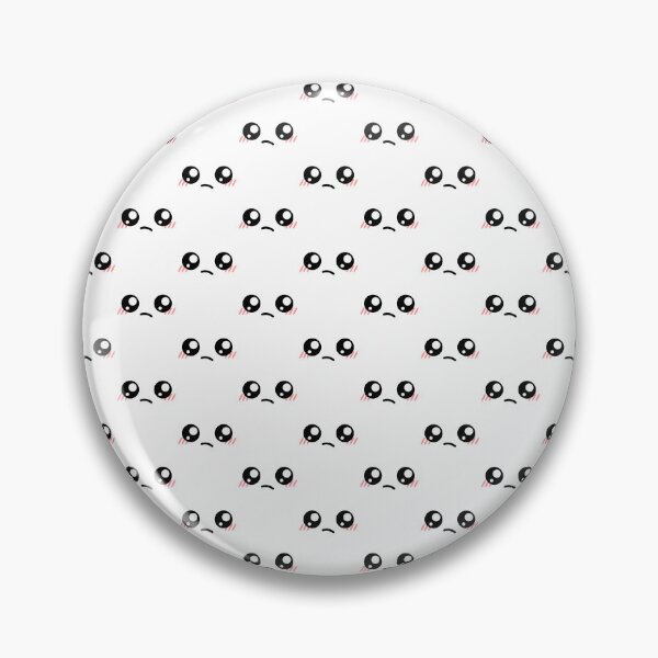 Item preview, Copy of Cute kawaii meh face pattern designed and sold by BlushyPrint.
