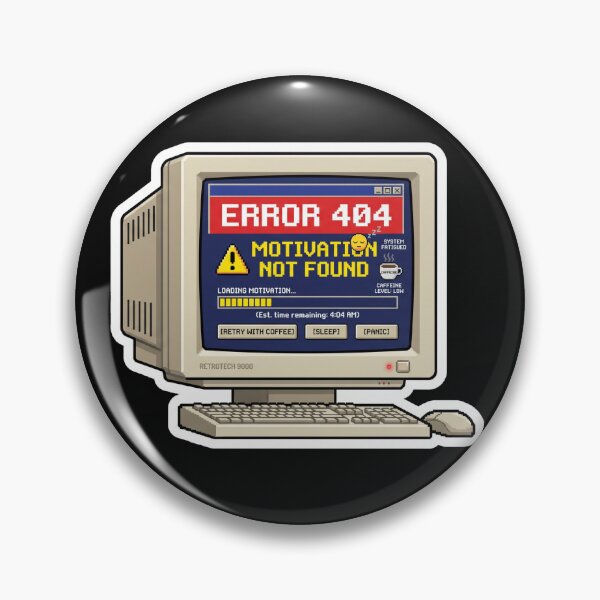 Item preview, Error 404 Motivation Not Found Funny Office Design designed and sold by Pixel Analytics.