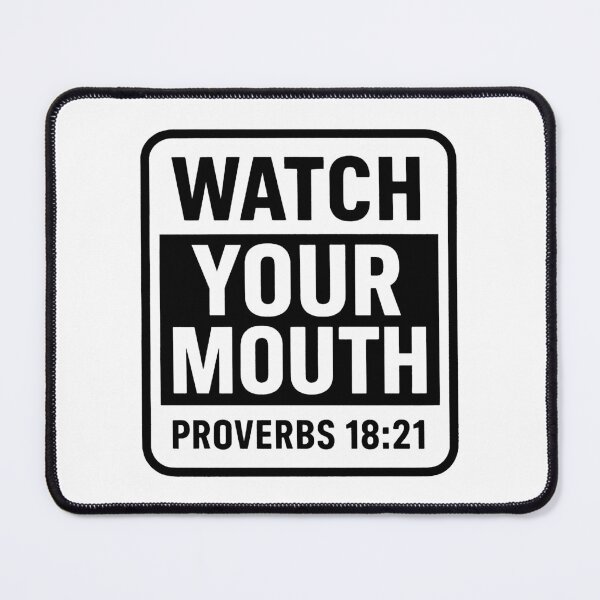 Item preview, Proverbs 18:21 Watch Your Mouth designed and sold by plushism.