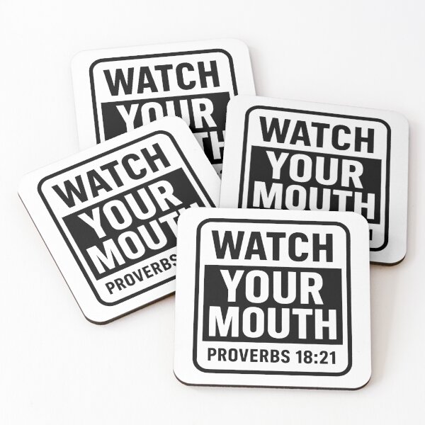 Item preview, Proverbs 18:21 Watch Your Mouth designed and sold by plushism.