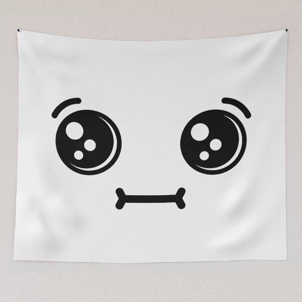 Item preview, Adorable kawaii confused face designed and sold by BlushyPrint.