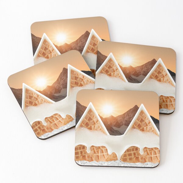 Item preview, Ice cream mountain sunset pattern. designed and sold by stardustcloset.