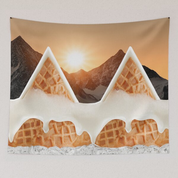 Item preview, Ice cream mountain sunset pattern. designed and sold by Stardust Closet.