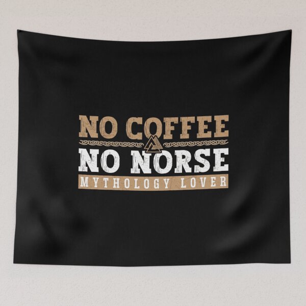 Item preview, Norse Mythology No Coffee No Valknut Coffee Lover designed and sold by tshirtconcepts.