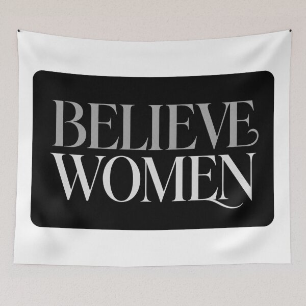 Item preview, Believe Women Feminist Empowerment Typography Tshirt designed and sold by Velora Printss.